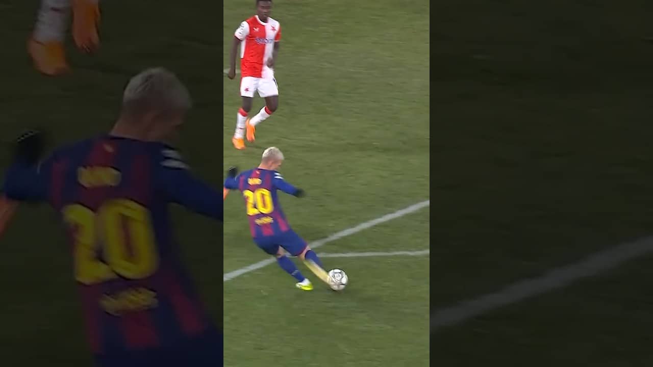 Just a reminder of this Dani Olmo goal 🔥 #shorts #fcbarcelona