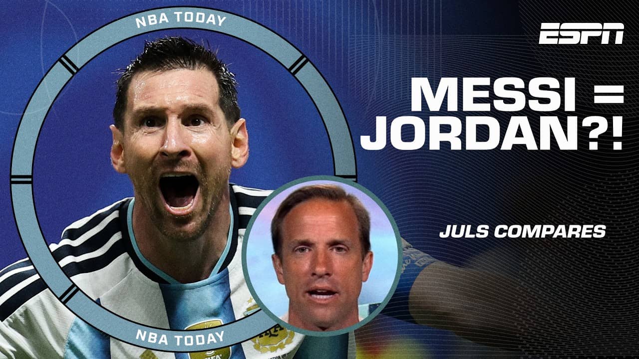 Messi = Michael Jordan and Ronaldo = LeBron James?! 🏀 Juls makes some NBA comparisons! | NBA Today