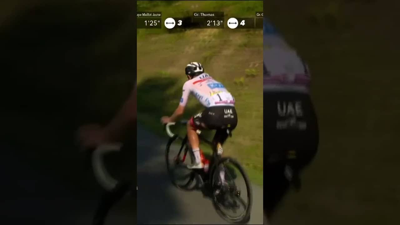 When Jonas Vingegaard waited for Tadej Pogacar after a crash 🤝