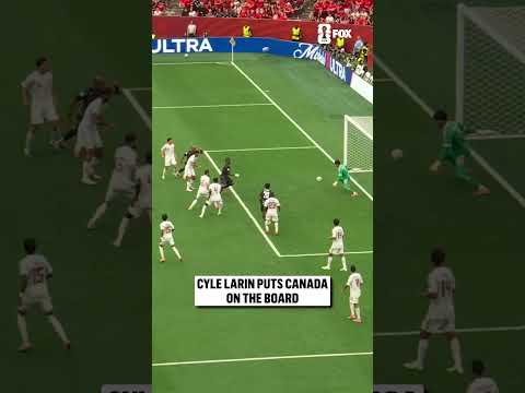 Cyle Larin pounced on the rebound to put Canada up 1-0 on Qatar 🇨🇦