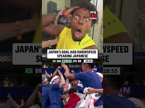 Ishowspeed forgot English after Japan took the lead over Brazi