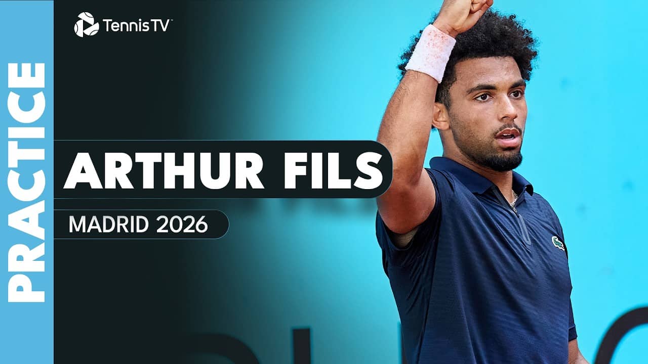 LIVE PRACTICE: Arthur Fils Hits The Courts In Madrid