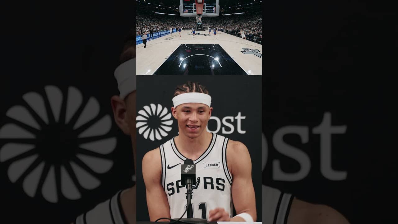 threw this lob from the Riverwalk 👀 #Spurs #NBA #Carterbryant #stephoncastle