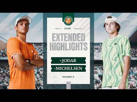 Rafael Jodar vs Alex Michelsen | Round 3 Extended Highlights | Roland-Garros 2026