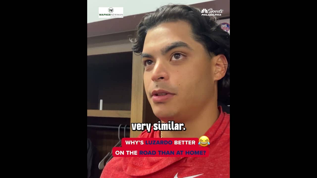 Jesús Luzardo isn't quite sure why he's been so much better on the road than at home 😂