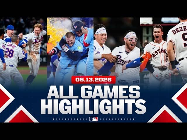 Highlights from ALL GAMES on 5/13 (FOUR teams walk it off, Ohtani lowers ERA to 0.82 and MORE!)