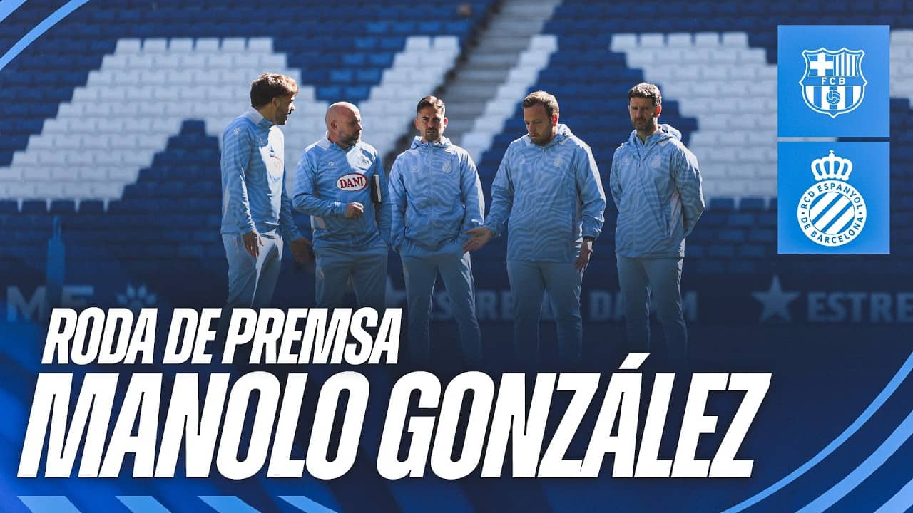 🔴 LIVE | 🎥 Roda de premsa de Manolo González prèvia al Barça 🆚 Espanyol