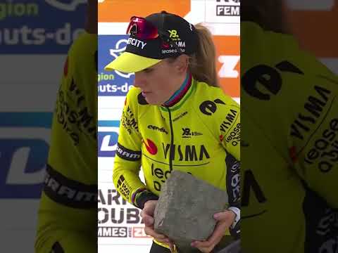 When you realise just how heavy the Paris-Roubaix trophy is 😳