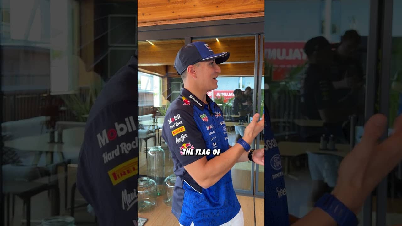 Even Formula 1 drivers can't say no to a World Cup sticker or two... 😉 #F1 #RedBullRacing