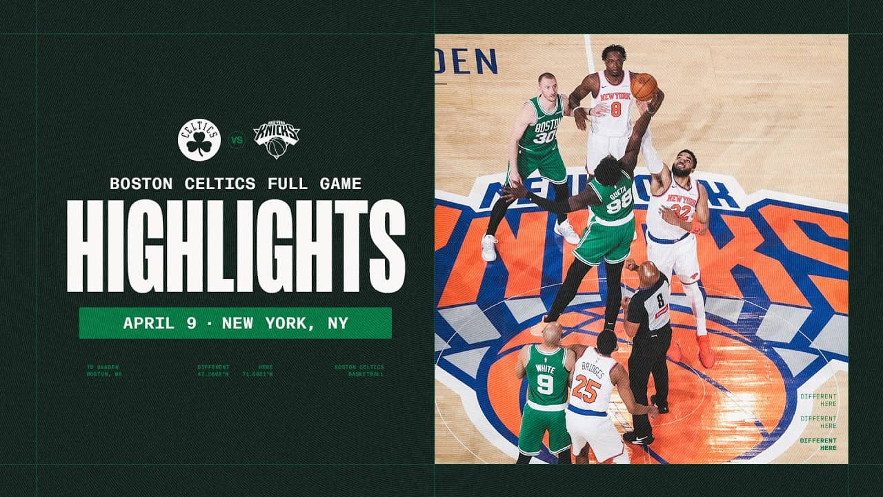 The Boston Celtics fall just short to The New York Knicks 106-112