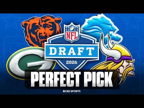 The PERFECT draft pick for every NFC North team 👀 | Lions, Vikings, Bears, Packers
