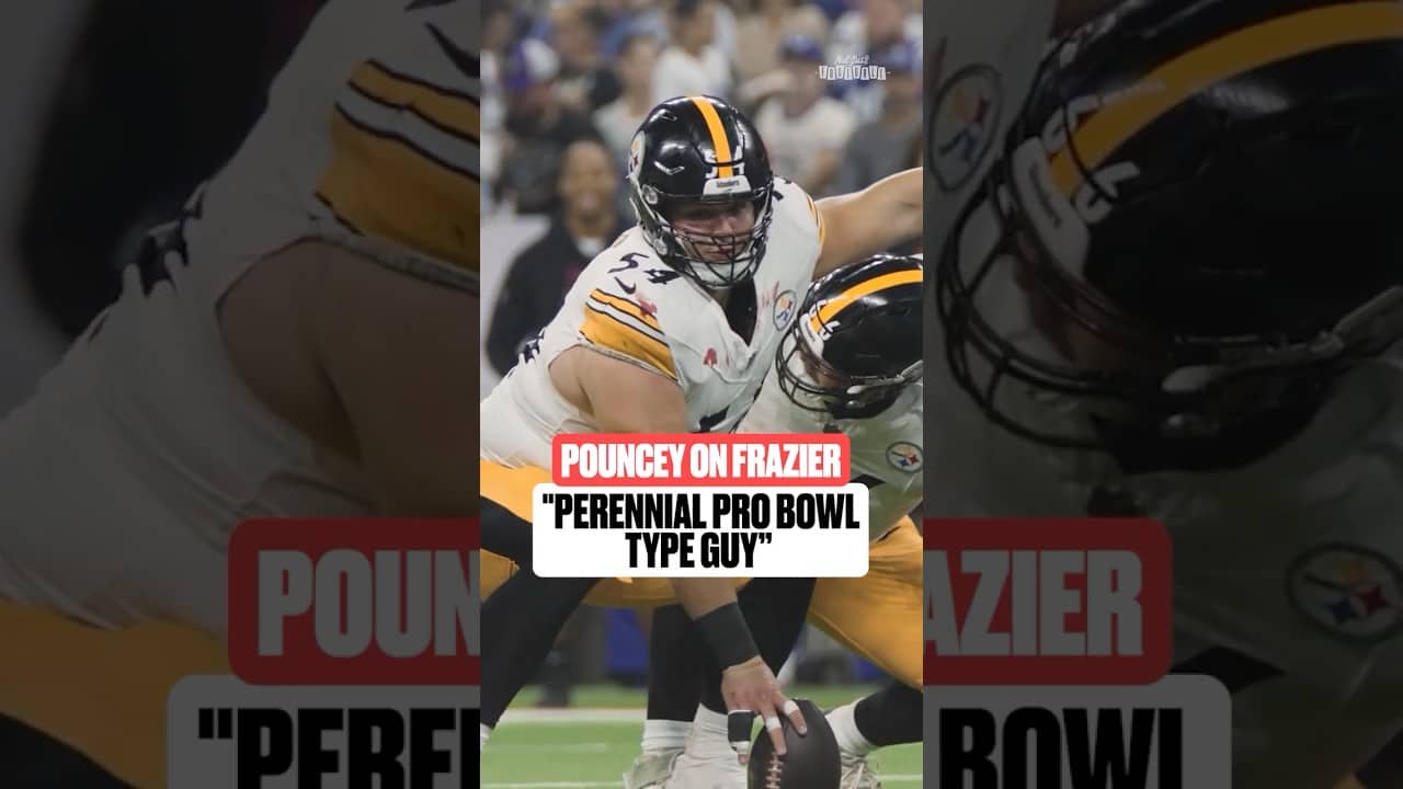 Maurkice Pouncey passing the torch to Zach Frazier 🤝🔥 #steelers #nfl #pittsburghsteelers