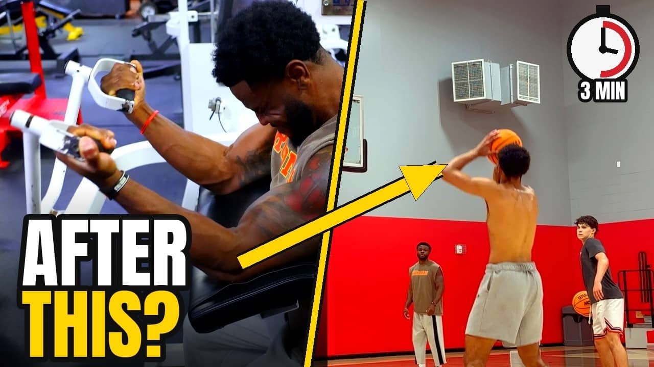 How Many 3s Can He Make After A BRUTAL Arm Day?