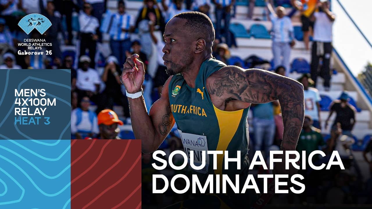 South Africa lead men’s 4x100m heats to secure Beijing spots | World Athletics Relays Gaborone 2026