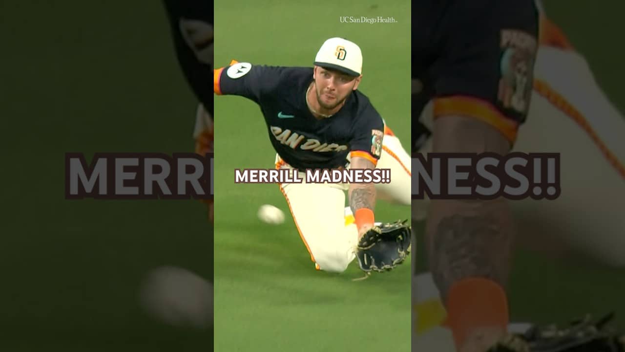 Some Merrill Madness for you. #mlb #padres #baseball #defense #catch #highlights #sandiegopadres