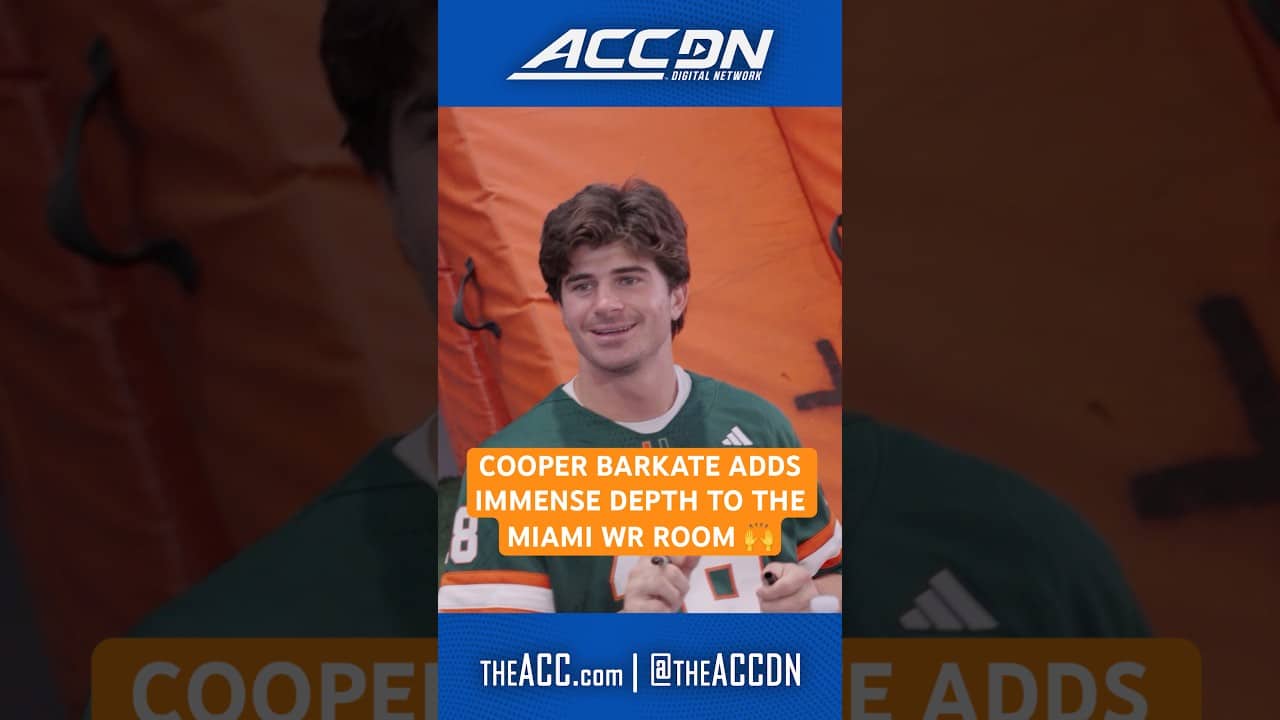 Cooper Barkate has all the tools to make a splash in Miami 🌴 #miamihurricanes #collegefootball