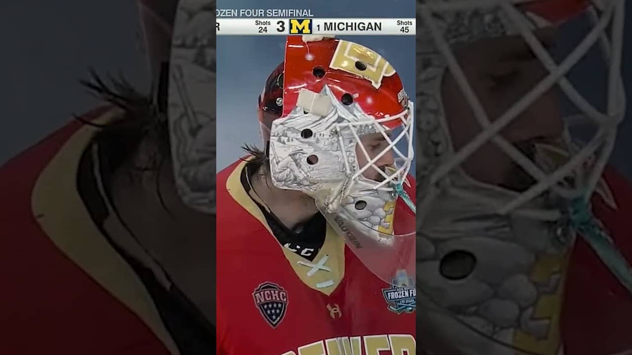 Denver's Johnny Hicks REFUSED to lose to Michigan in OT 🥅 ❌ #shorts