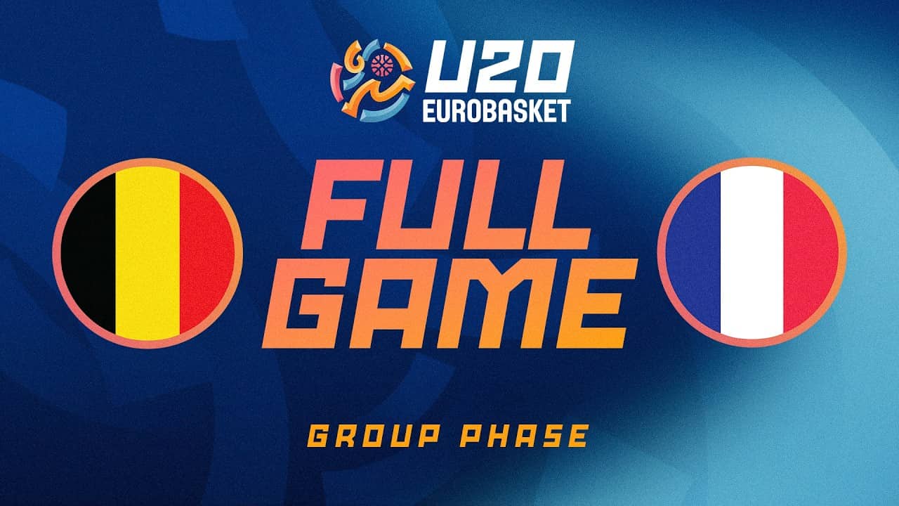 Group Phase | Belgium v France | Full Basketball Game | FIBA U20 Women's EuroBasket 2026