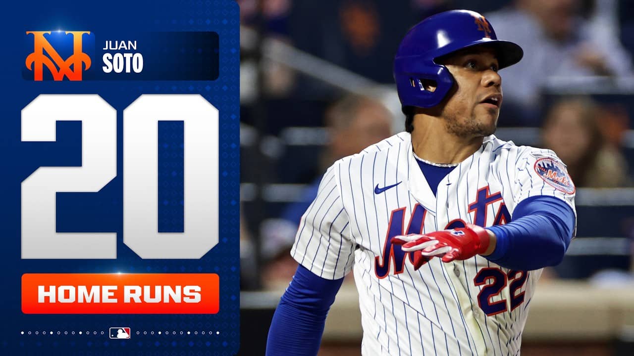 Juan Soto UNLOADS on his 20th home run of the season for the New York Mets! 🍎 | MLB Highlights