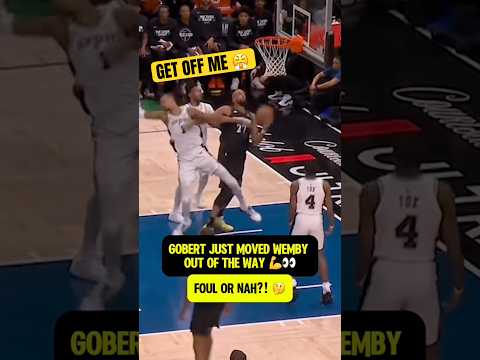 Gobert bodied Wemby for and one 💪🔥
