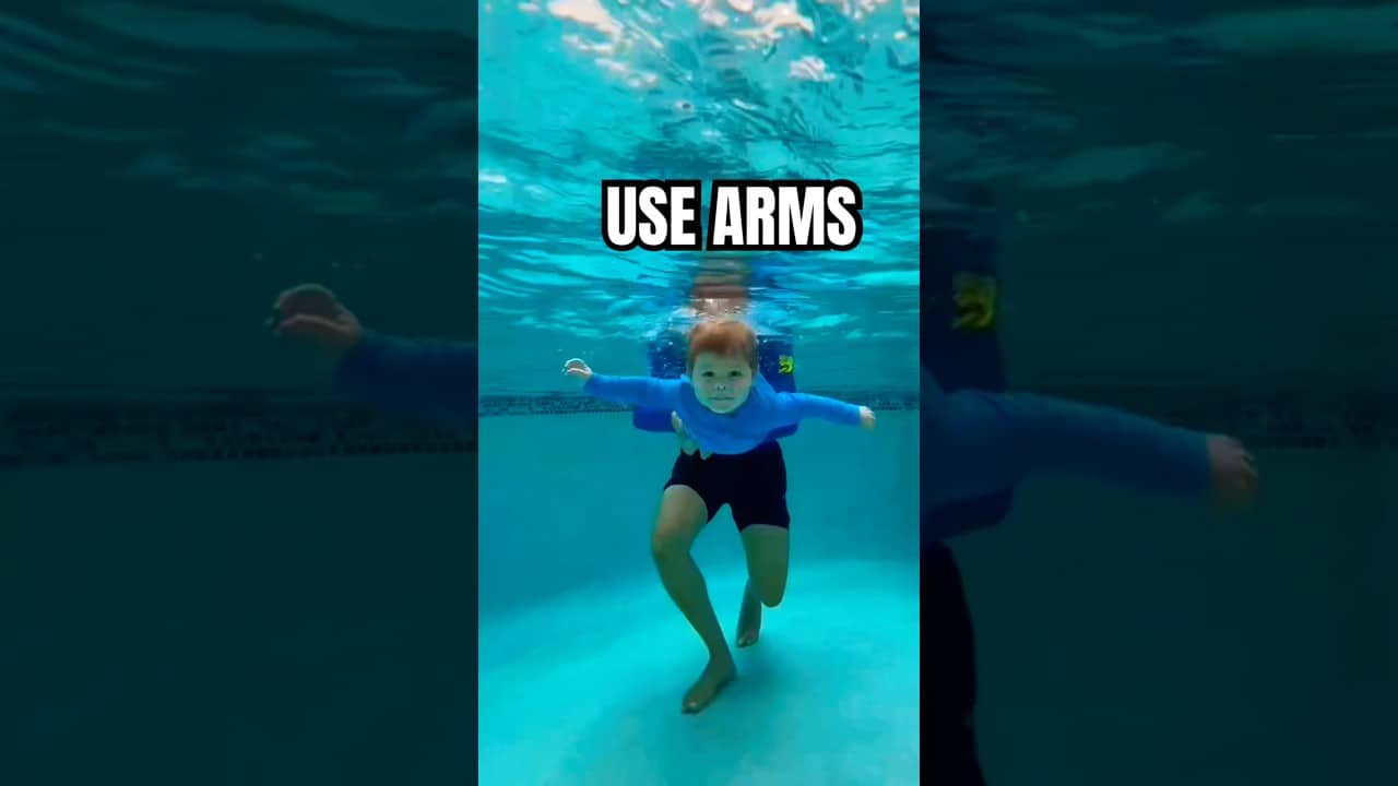 how to make your child scoop his arms in water!