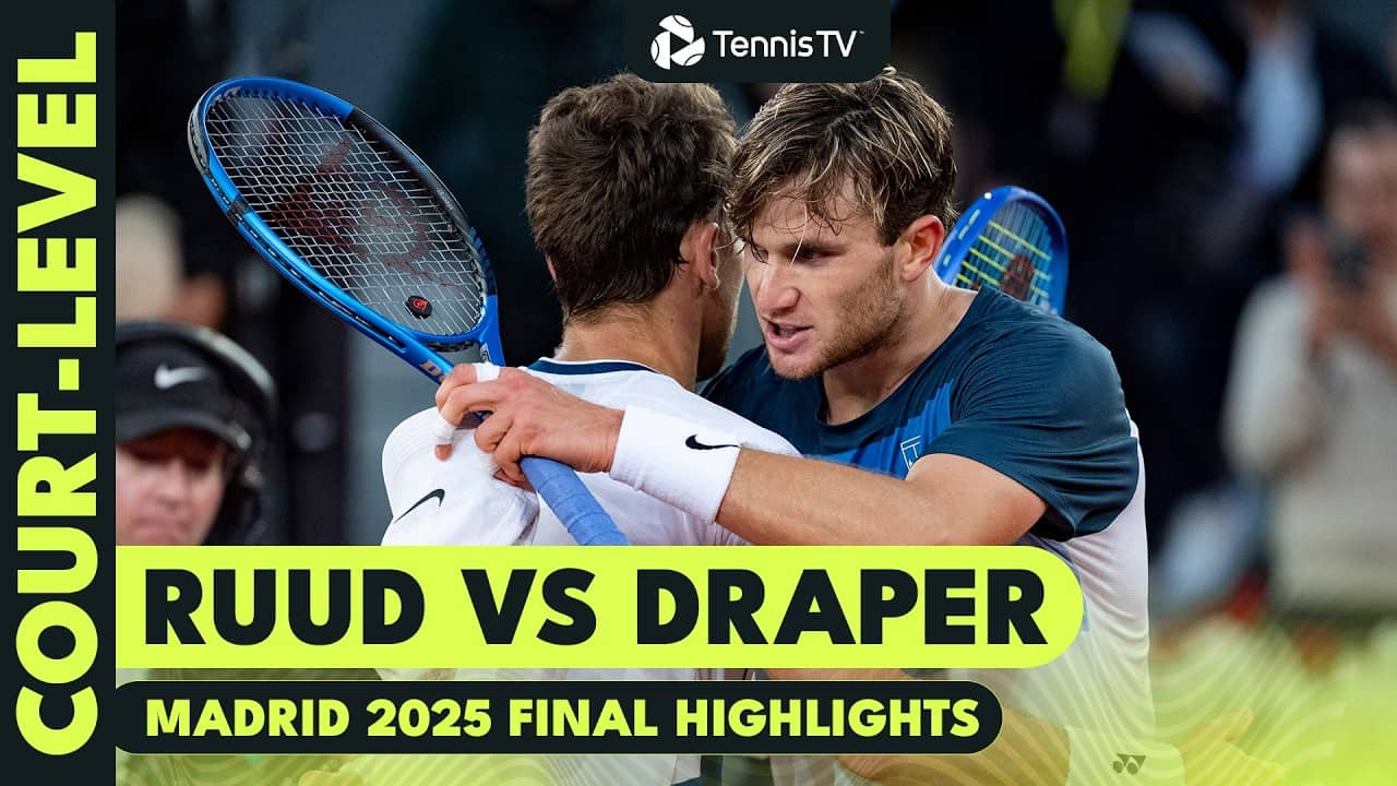 When Casper Ruud Claimed His Maiden Masters 1000 Title! 🏆 | Madrid 2025 Final Court Level Highlights