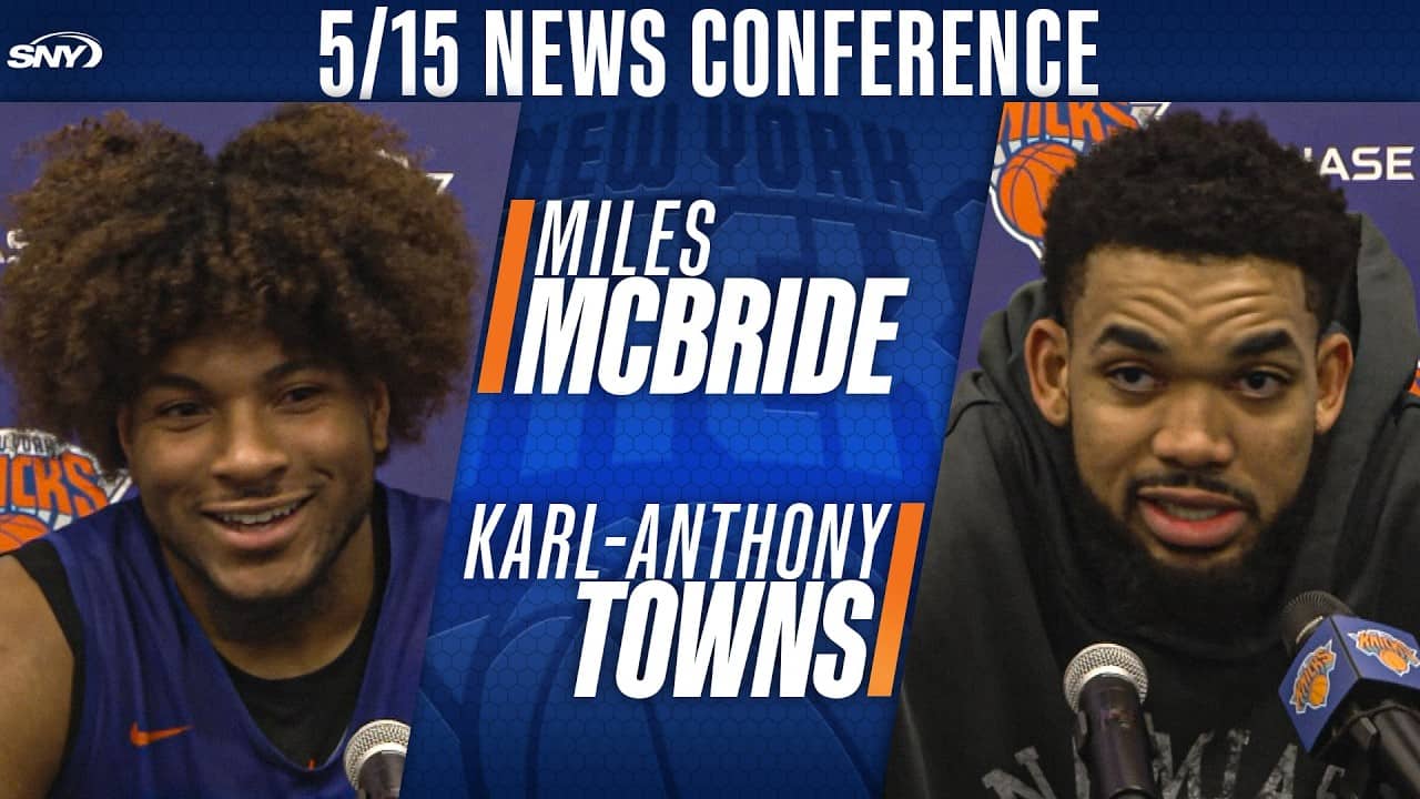 Karl-Anthony Towns and Miles McBride on Knicks adjustments going into ECF