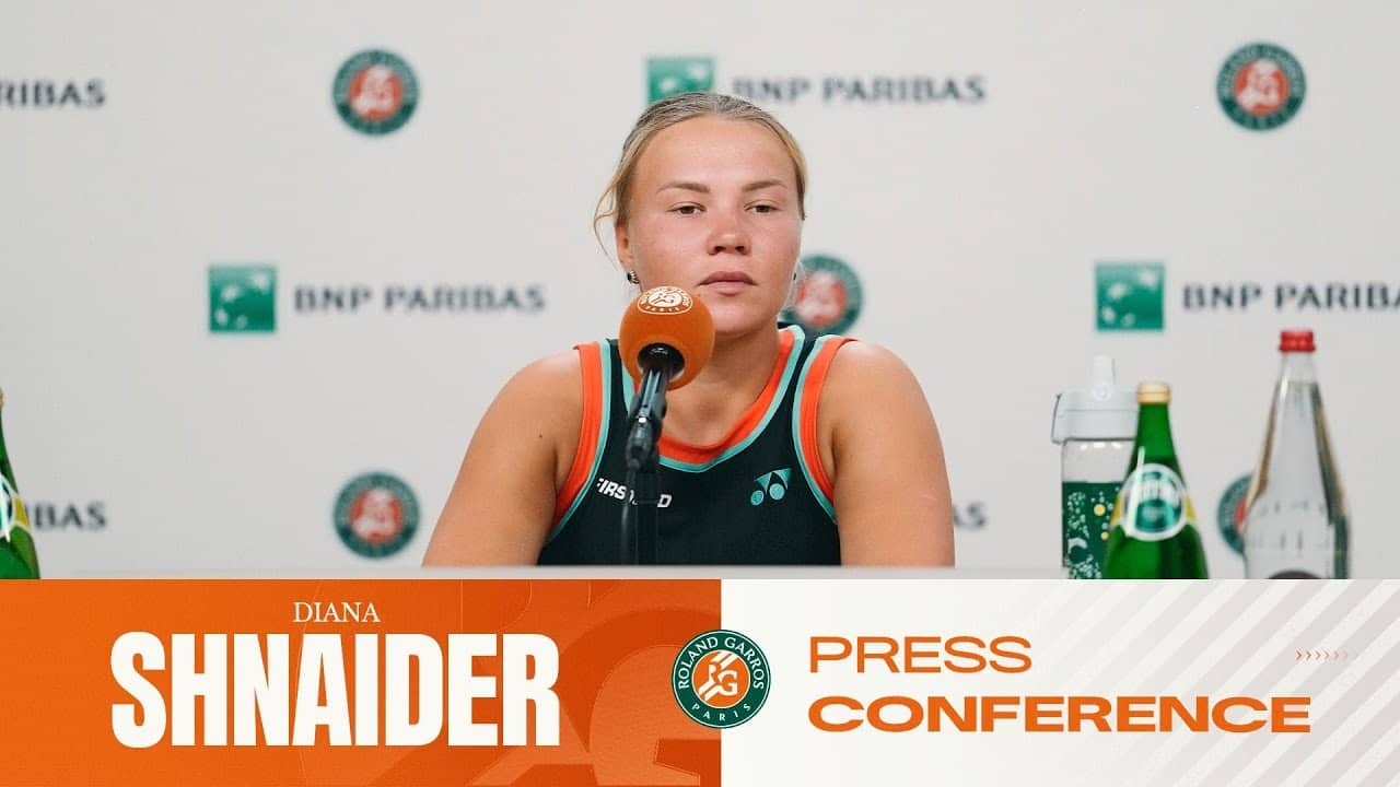 Diana Shnaider | SF Press Conference | Roland-Garros 2026