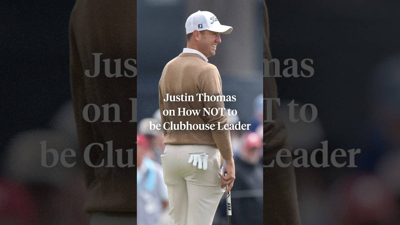 At least Justin Thomas knows how to NOT be the clubhouse leader 😂