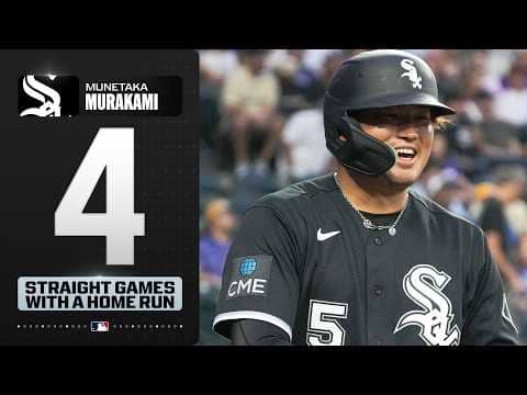 Munetaka Murakami has homered in FOUR STRAIGHT GAMES! (9 HR in 2026 😳) 村上 宗隆ハイライト MLB Highlights
