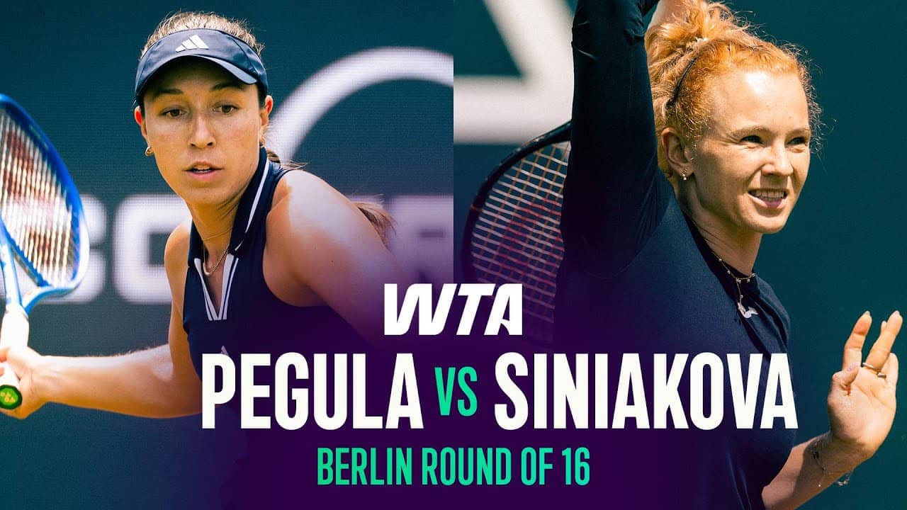 Jessica Pegula vs. Katerina Siniakova | 2026 Berlin Round of 16 | WTA Match Highlights