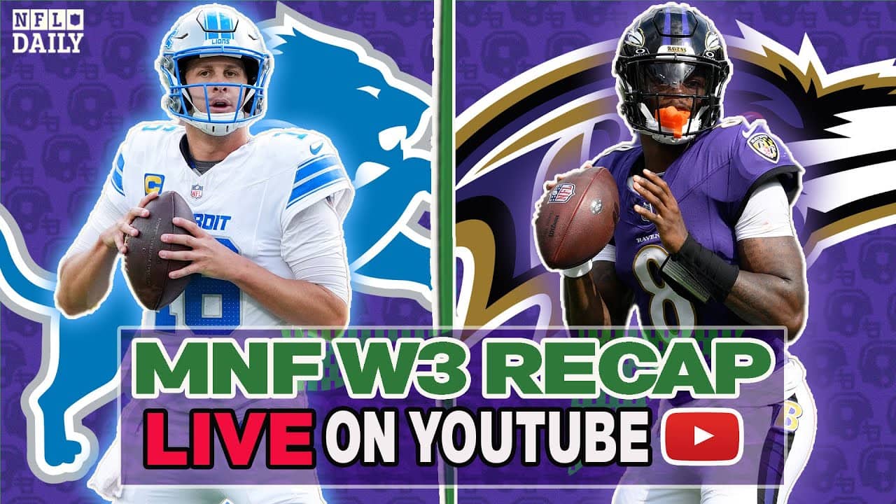 Lions Run Ravens RAGGED on Monday Night + 5 Biggest Week 3 Injuries | NFL Daily