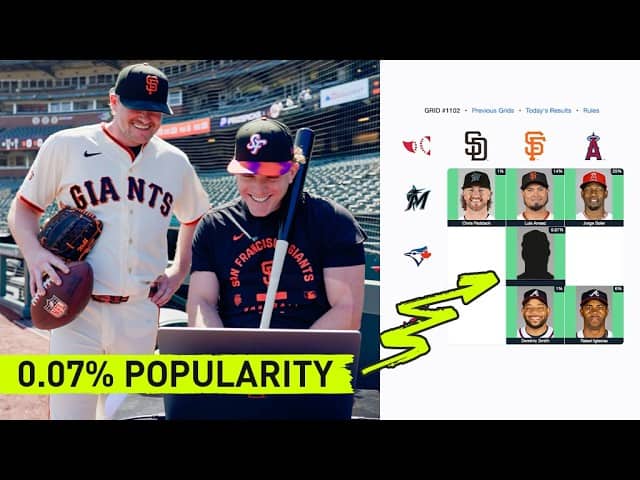 San Francisco Giants Play Immaculate Grid