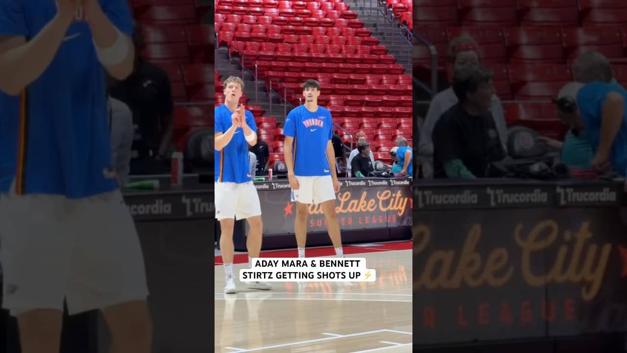 Thunder rookies getting ready before their first Summer League action ⚡️