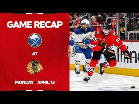 Blackhawks vs. Sabres Game Highlights | 4.13.26
