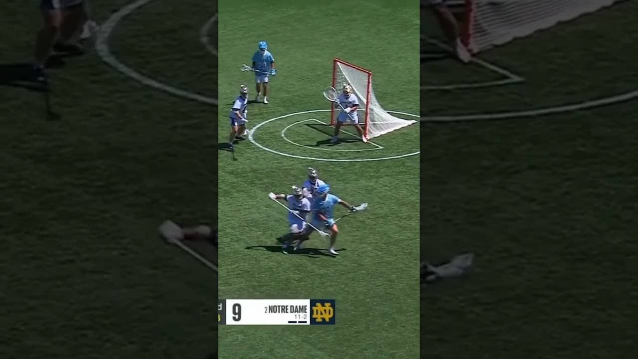 You know it’s perfect defense when it ends in a yard sale 💥💯 (via Notre Dame Lacrosse, ESPNU)