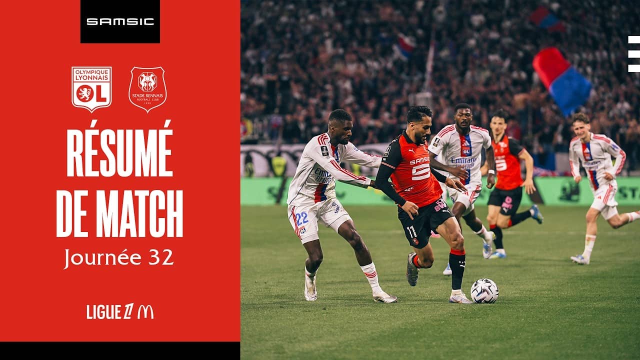 J32 | Malgré 2 buts, le SRFC s'incline sur le terrain de l'OL
