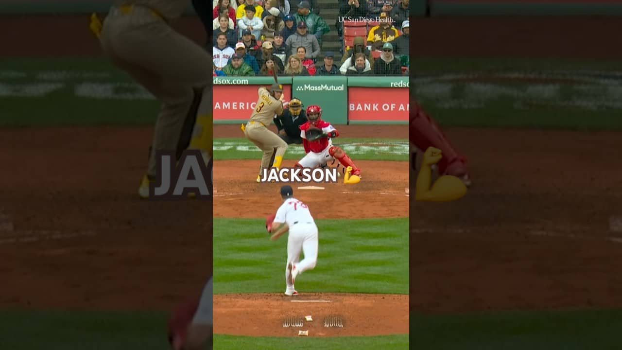 The Kid's not afraid of Monsters. #mlb #padres #highlights #baseball #homerun #jacksonmerrill