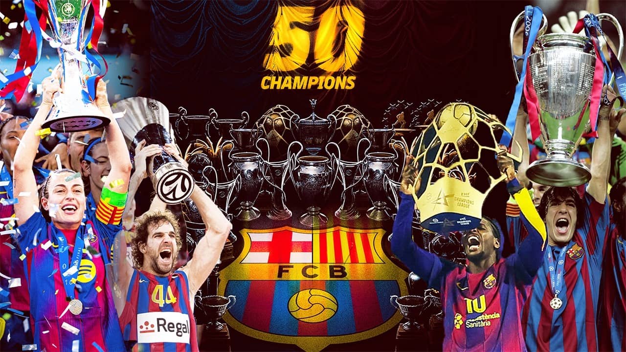 FC BARCELONA, the FIRST club to win 50 European Cups! 🏆5️⃣0️⃣ 🔵🔴