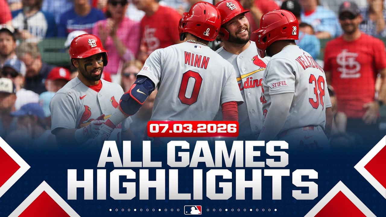 Highlights from ALL GAMES on 7/3 (Junior Caminero homers AGAIN, Cardinals score 17 RUNS and MORE!)