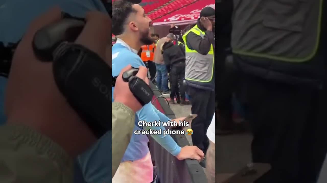 Cherki after the FA Cup final 🏆