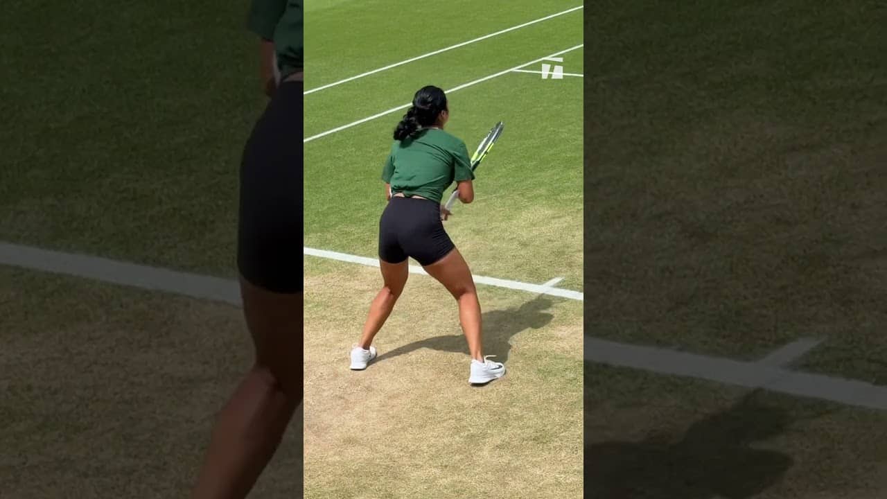 Alex Eala is gearing up for the fourth round 🤍 #wimbledon #tennis