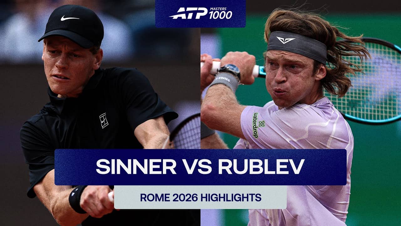 Jannik Sinner vs. Andrey Rublev Highlights | Rome 2026 Quarter-Final