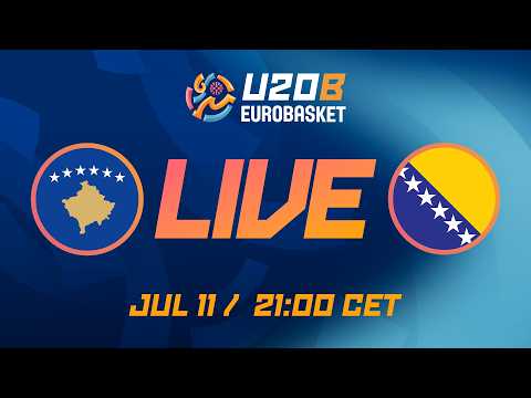 LIVE - Kosovo v Bosnia and Herzegovina | FIBA U20 EuroBasket 2026 Division B | Group Phase