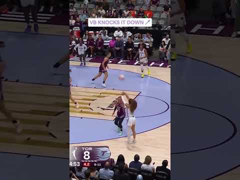 Veronica Burton Gets It Done 🎯 #wnba  #goldenstatevalkyries #shorts