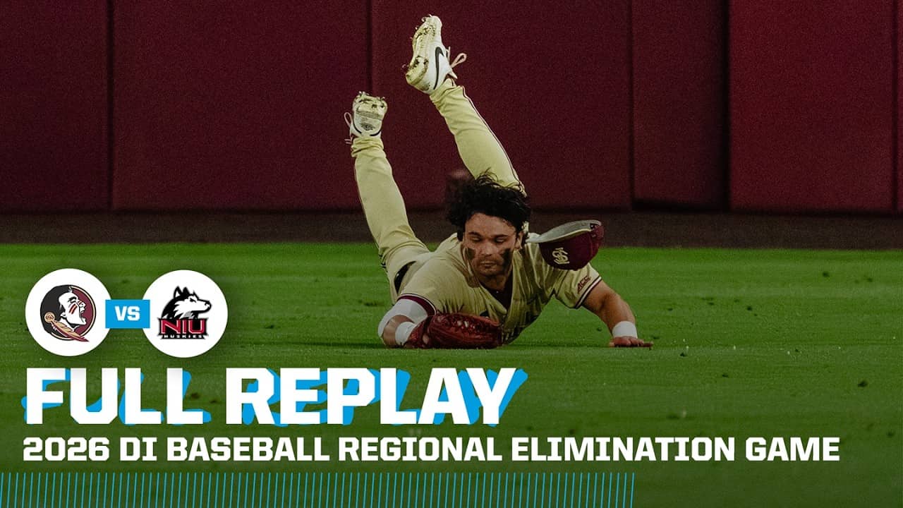 Florida State vs. Northern Illinois: 2026 NCAA baseball regional elimination | FULL REPLAY