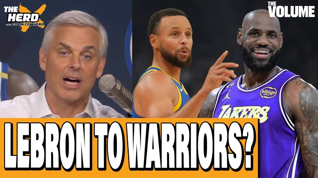 Why LeBron James could join Steph Curry on Warriors & leave Lakers | Colin Cowherd: THE HERD NBA