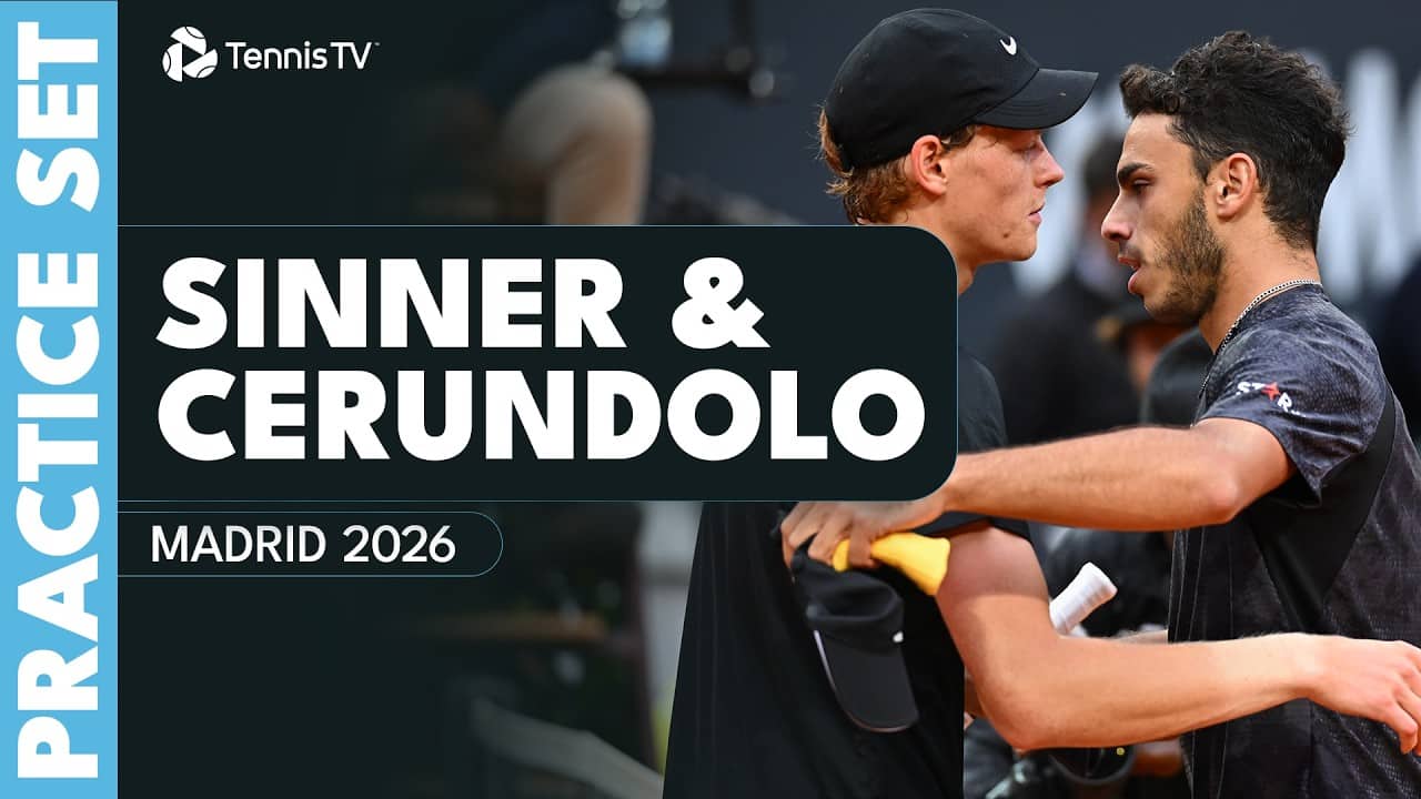Jannik Sinner & Francisco Cerundolo Full Practice Set! | Madrid 2026