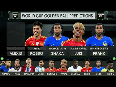 ESPN FC’s 2026 World Cup Golden Ball PREDICTIONS!