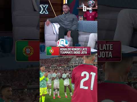 Ronaldo honored his late former teammate Diogo Jota by wearing his shirt